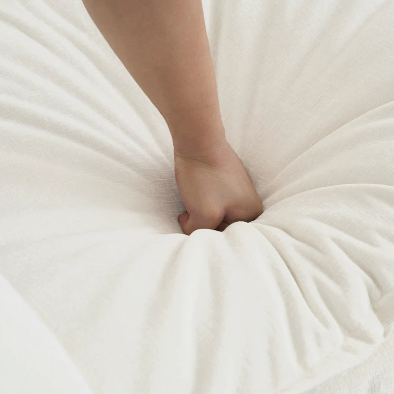 Accent Chair with Ottoman - Chenille Fabric, Solid Wood Frame, 41.4"W x 33"H, 300 lbs Capacity