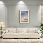 Modular Sectional Sofa - Velvet, 5-Seat, Cloud Cushion, Bolster Armrests, 130"W, Configurable