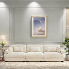 Modular Sectional Sofa - Velvet, 5-Seat, Cloud Cushion, Bolster Armrests, 130"W, Configurable