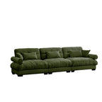 Modular Sectional Sofa - Velvet, 5-Seat, Cloud Cushion, Bolster Armrests, 130"W, Configurable