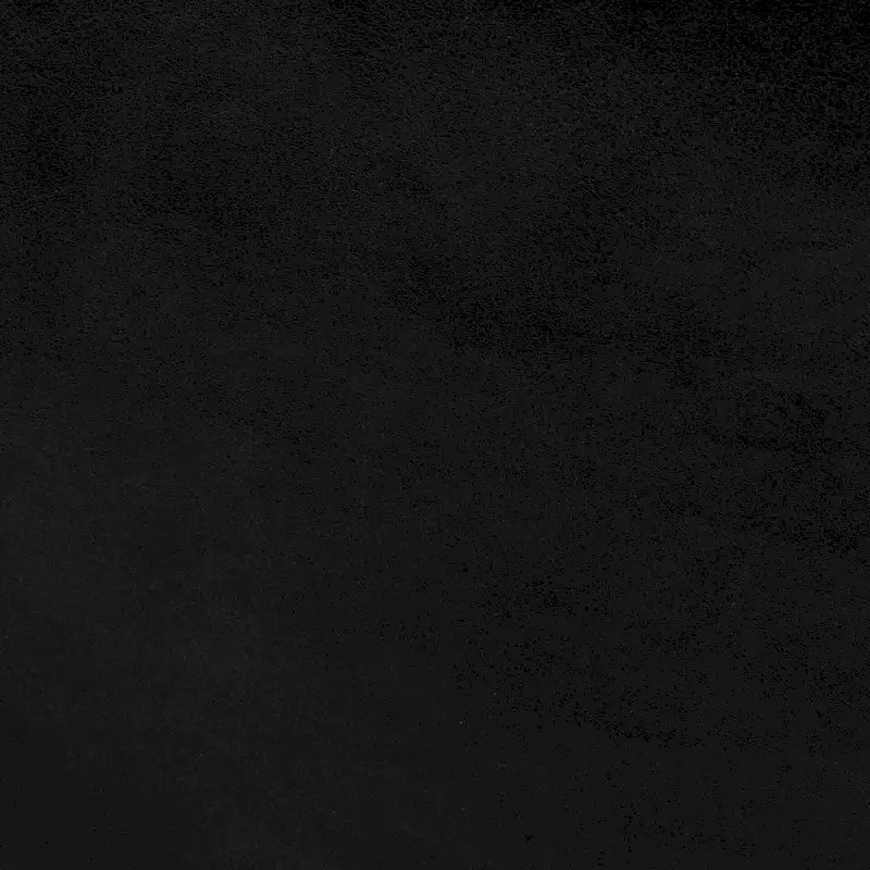 36" Square Ottoman Black Genuine Leather Top-Grain Upholstery Brass Metal Base Modern Living Room Furniture