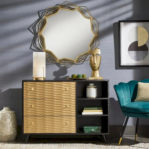 Icarus Two-Tone 3-Drawer Accent Chest by iNSPIRE Q Bold