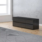 Low Profile Dresser/TV Stand - Black & White, 6 Drawers, 63"W x 19.7"H, Multi-Functional