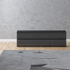 Low Profile Dresser/TV Stand - Black & White, 6 Drawers, 63"W x 19.7"H, Multi-Functional