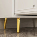 Timechee 37.5-inch Modern Space Saving 4-Drawer Chest, White