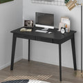 Wood Desk - 39.4"W, Multi-Functional, Rounded Corners, Optional Drawers, Easy Assembly