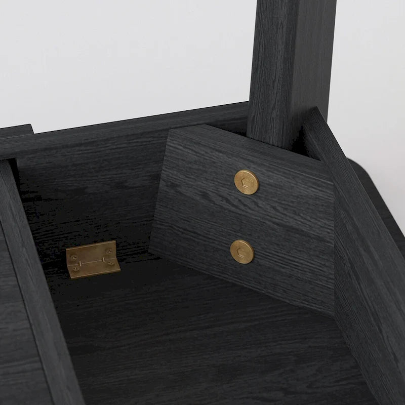 Wood Desk - 39.4"W, Multi-Functional, Rounded Corners, Optional Drawers, Easy Assembly