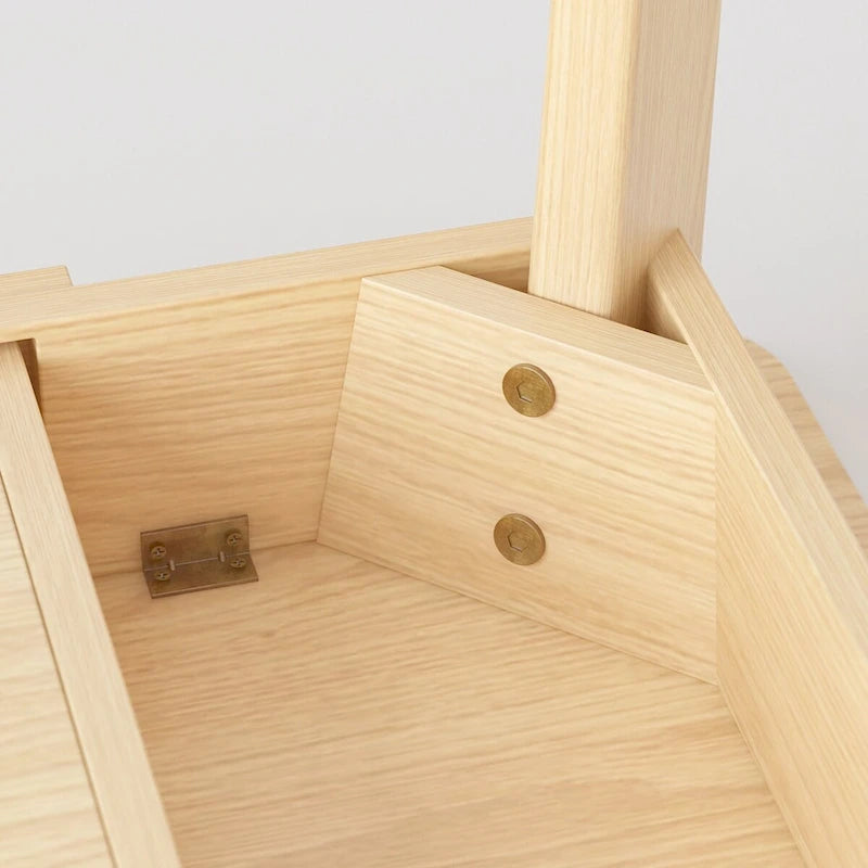 Wood Desk - 39.4"W, Multi-Functional, Rounded Corners, Optional Drawers, Easy Assembly