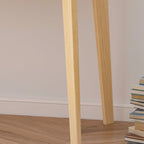 Home Office Desk - 39.4"W, MDF & Solid Wood, 2 Drawers, 120 lbs Capacity, Classic Style