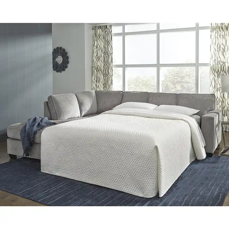 2-Piece Sleeper Sectional Sofa with Chaise - 110W x 90D x 37H