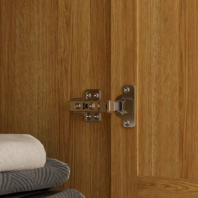 Wood Wardrobe - 2 Doors, 2 Drawers, Hanging Rod, 31.4"W x 70.9"H, Storage Organizer