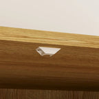 Wood Wardrobe - 2 Doors, 2 Drawers, Hanging Rod, 31.4"W x 70.9"H, Storage Organizer