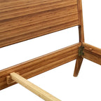 King Platform Bed - Copper, Upholstered Fabric, Tufted Headboard, Contemporary, No Box Spring