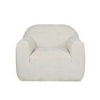 Modern Club Chair - Boucle Fabric, 35.75"W x 29"H, Single Seat with Seamless Edge Design