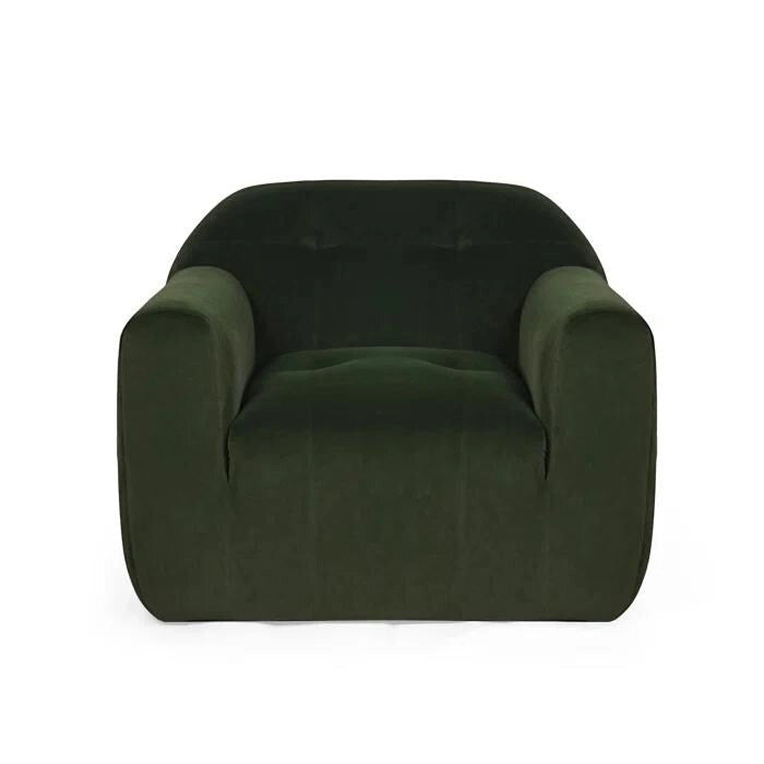 Modern Club Chair - Boucle Fabric, 35.75"W x 29"H, Single Seat with Seamless Edge Design
