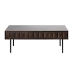 Rye Studio Modern 46 Wide 2-Drawer Coffee Table, Espresso Oak - 28W x 46L x 16.5H