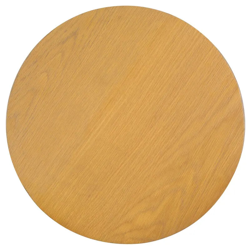Accent Table - Oak Veneer, Natural Wood Grain, Minimalist Design, 20"W x 20"D x 22"H