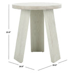 Accent Table - Oak Veneer, Natural Wood Grain, Minimalist Design, 20"W x 20"D x 22"H