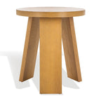 Accent Table - Oak Veneer, Natural Wood Grain, Minimalist Design, 20"W x 20"D x 22"H