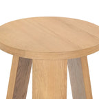 Accent Table - Oak Veneer, Natural Wood Grain, Minimalist Design, 20"W x 20"D x 22"H
