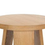 Accent Table - Oak Veneer, Natural Wood Grain, Minimalist Design, 20"W x 20"D x 22"H