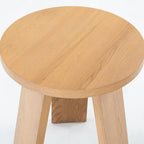Accent Table - Oak Veneer, Natural Wood Grain, Minimalist Design, 20"W x 20"D x 22"H