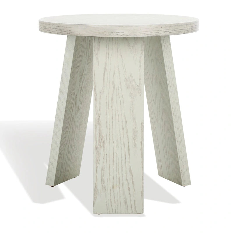 Accent Table - Oak Veneer, Natural Wood Grain, Minimalist Design, 20"W x 20"D x 22"H