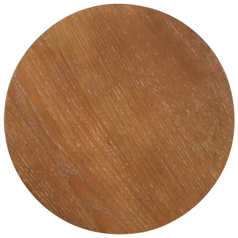 Accent Table - Oak Veneer, Natural Wood Grain, Minimalist Design, 20"W x 20"D x 22"H