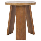 Accent Table - Oak Veneer, Natural Wood Grain, Minimalist Design, 20"W x 20"D x 22"H