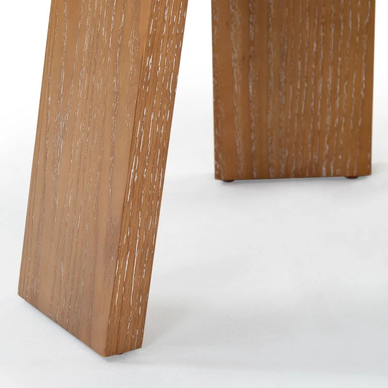 Accent Table - Oak Veneer, Natural Wood Grain, Minimalist Design, 20"W x 20"D x 22"H