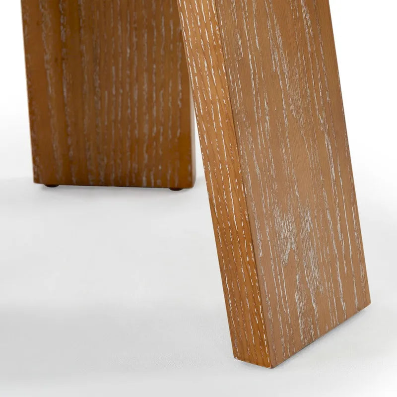 Accent Table - Oak Veneer, Natural Wood Grain, Minimalist Design, 20"W x 20"D x 22"H